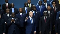 FILE - U.S President Joe Biden sandwiched by some African Leaders at the U.S.-Africa Leaders Summit in Washington held from December 13 - 15, 2022.