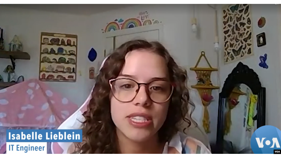 Isabelle Lieblein. (VOA/Videograb)