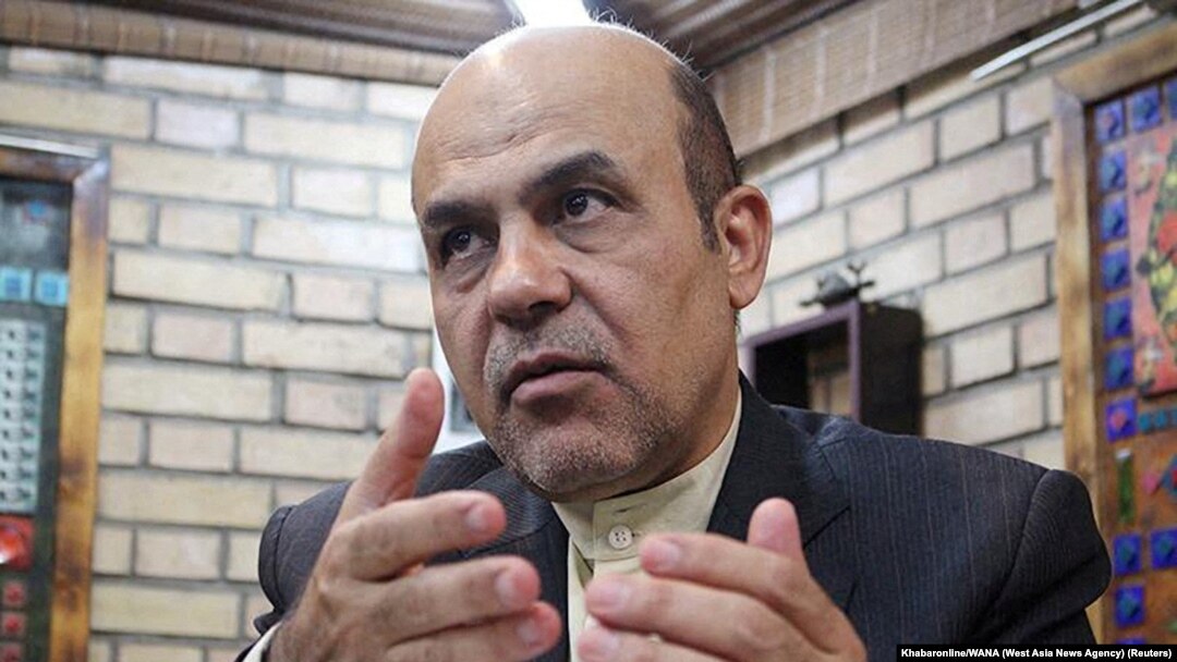 FILE - Alireza Akbari, Iran's former deputy defense minister, speaks during an interview with Khabaronline in Tehran in this undated picture obtained on Jan. 12, 2023.