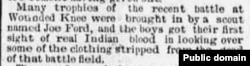 Clipping from Omaha Bee Newspaper, January 9, 1891. From Library of Congress Chronicling America archives.