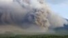Mount Semeru volcano erupts as seen from Lumajang, East Java province, Indonesia, Dec. 4, 2022. 