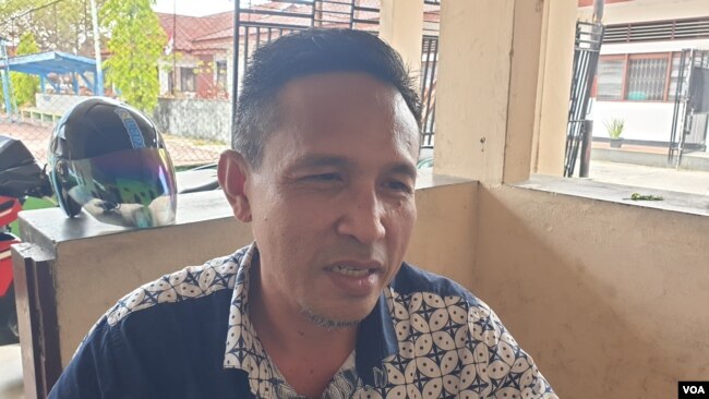Ketua Fraksi Partai Demokrat Dewan Perwakilan Rakyat Daerah (DPRD) Poso, Iskandar Lamuka, Jumat (9 Desember 2022) (Foto : VOA/Yoanes Litha)