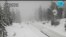 This image from a Caltrans traffic camera shows snow on the road known as California SR-89 Snowman in Shasta-Trinity National Forest, California, on Dec. 10, 2022. 
