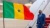 Senegal's President Macky Sall arrives Andrews Air Force Base on Dec. 12, 2022 to attend the US-Africa Leaders Summit.