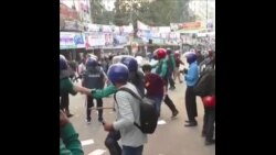 孟加拉反对党在达卡举行抗议