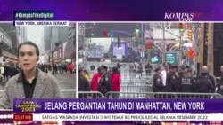 Laporan VOA untuk Kompas TV: Suasana Jelang Malam Tahun Baru 2023 di New York