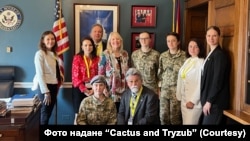 Засновниці Cactus and Tryzub під час зустрічей у Конгресі США в рамках Ukraine Action Summit