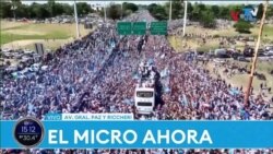 Стотици илјади навивачи за дочек на аргентинската фудбалска репрезентација 