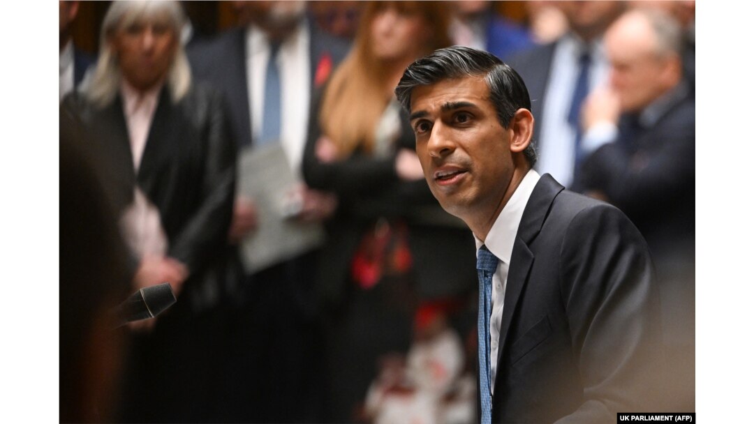 Perdana Menteri Inggris Rishi Sunak di House of Commons di London pada 23 November 2022. (Foto: AFP)