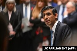 Perdana Menteri Inggris Rishi Sunak di House of Commons di London pada 23 November 2022. (Foto: AFP)