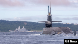 미 인도태평양사령부는 24일 오하이오급 유도미사일 잠수함인 미시간(SSGN-727)함이 지난 10일 오키나와 근처에서 잠시 머물렀다며 사진을 공개했다.