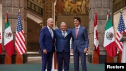 UMongameli Joe Biden lo sowabo uMnu Justin Trudeau wele Canada kunye lo Mongameli wele Mexico uMnu. Lopez Obrador.