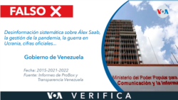 VOA Verifica_ Gobierno de Venezuela_Falso