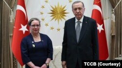 Cumhurbaşkanı Recep Tayyip Erdoğan, İsrail Büyükelçisi Irit Lillian’ı Cumhurbaşkanlığı Külliyesi'nde kabul etti. 