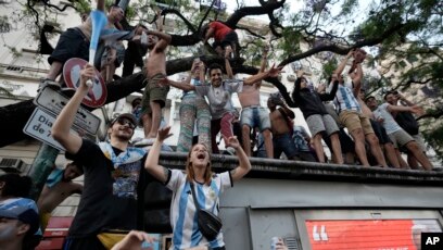 Argentina celebrates World Cup victory