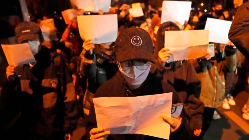 China Blames Foreigners for Inciting Protests