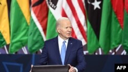 Pour Joe Biden, Vladimir Putin est "dictateur et il lutte pour maintenir son emprise sur son pays pendant qu'il mène cet assaut (sur l'Ukraine)."