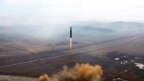 Hình ảnh vụ phóng tên lửa của Triều Tiên.