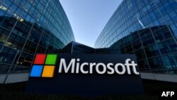 FILE: Microsoft corporate logo. Taken March 6, 2018