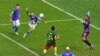El brasileño Bruno Guimaraes pierde la oportunidad de marcar, un gol ante el seleccionado de Camerún en la Copa del Mundo de Qatar, el viernes 2 de diciembre de 2020
