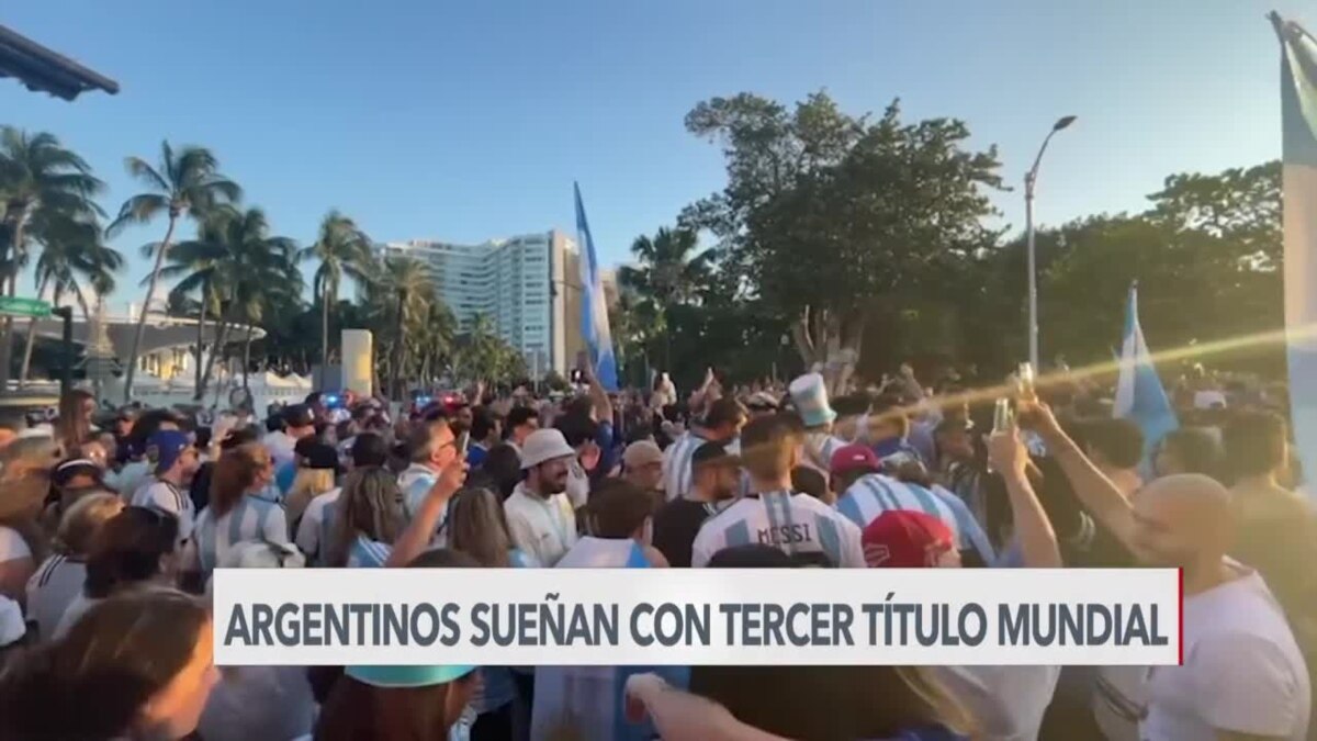 Argentinos en Miami toman las calles al celebrar pase a la final del ...