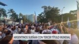 Argentinos en Miami toman las calles al celebrar pase a la final del mundial en Qatar 