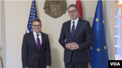 Susret predsednika Srbije Aleksandra Vučića i specijalnog savetnika u Stejt departmentu Derema Šolea (foto: Screenshot)