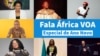 Colagem com participantes do Fala África VOA, Especial de Ano Novo