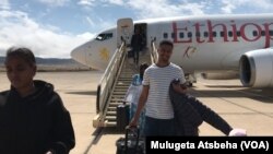 FILWE: Excited passengers arrive in Mekele As Ethiopian Airlines resumes flights to Mekele after 18 month suspension. Taken Dec. 28, 2022