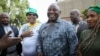 FILE: South African President Cyril Ramaphosa speaks to members of the media after attending the African National Congress (ANC) National Working Committee meeting in Johannesburg, South Africa, Dec. 4, 2022.