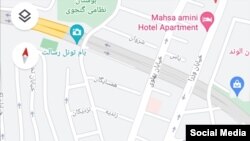 نام‌گذاری یک هتل آپارتمان در نزدیکی بازداشتگاه وزرا به اسم «مهسا امینی»