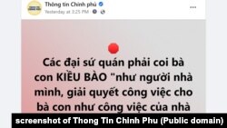 Thủ tướng Việt Nam Phạm Minh Chính đề nghị các đại sứ quán phải coi bà con kiều bào như người nhà mình, 13/12/2022.