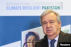 United Nations Secretary-General Antonio Guterres speaks at a news conference, at the United Nations, in Geneva, Switzerland, Jan. 9, 2023.