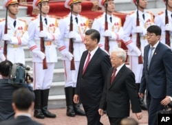 Chủ tịch Trung Quốc Tập Cận Bình từng thăm Việt Nam hồi tháng 11/2017.