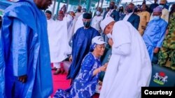 Mai dakin Tinubu, Remi tana gaishe da shugaba Buhari