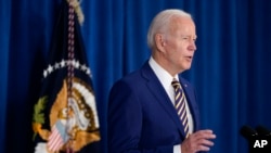 President Joe Biden speaks about the May jobs report, June 3, 2022, in Rehoboth Beach, Del. 