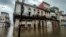View of a flooded street in Havana on June 3, 2022.