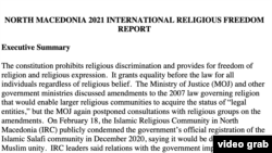 2021 Report on International Religious Freedom North Macedonia