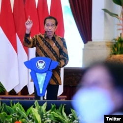 President Jokowi. (Twitter/KemensetnegRI)