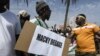 Lors d'une manifestations à Dakar, au Sénégal, le 8 juin 2022.