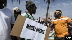 Lors d'une manifestations à Dakar, au Sénégal, le 8 juin 2022.