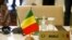 FILE - The seat of the representative of Mali stands empty during the fifth extraordinary summit in Accra, Ghana, March 25, 2022.