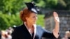 Sarah Ferguson menghadiri upacara pernikahan Pangeran Harry dan Meghan Markle di Kapel St. George di Kastil Windsor di Windsor, dekat London, Inggris, 19 Mei 2018. (Foto: via AP)