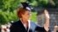 Sarah Ferguson menghadiri upacara pernikahan Pangeran Harry dan Meghan Markle di Kapel St. George di Kastil Windsor di Windsor, dekat London, Inggris, 19 Mei 2018. (Foto: via AP)