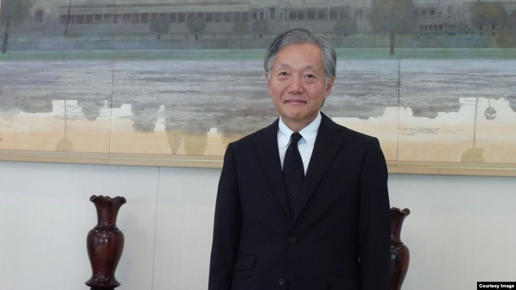 Japanese Ambassador Hidehisa Horinouchi to Cambodia poses in a photo distributed by the Japanese Embassy, November 2017, Phnom Penh, Cambodia. (Japanese Embassy Phnom Penh)