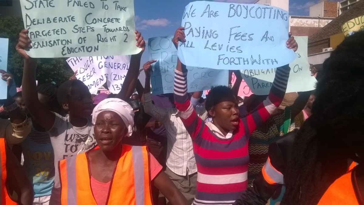 Zimbabwe Protest Movement in Street March Over Education Levies