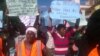 Members of Women of Zimbabwe Arise protesting in Bulawayo on Thursday. (Nompumelelo Sibanda)