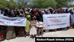 500 jours après l'enlèvement au Niger, le 15 novembre 2018. (VOA/Abdoul-Razak Idrissa)