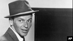FILE- 1957 publicity portrait of singer Frank Sinatra.