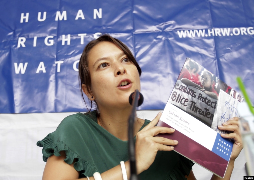 资料照：人权观察亚洲部主任伊莱恩·皮尔森（Elaine Pearson）(photo:VOA)